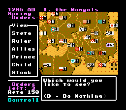 Genghis Khan gameplay screenshot